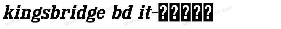 kingsbridge bd it字体转换